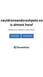 Mobile Screenshot of cauldronsandcrockpots.com
